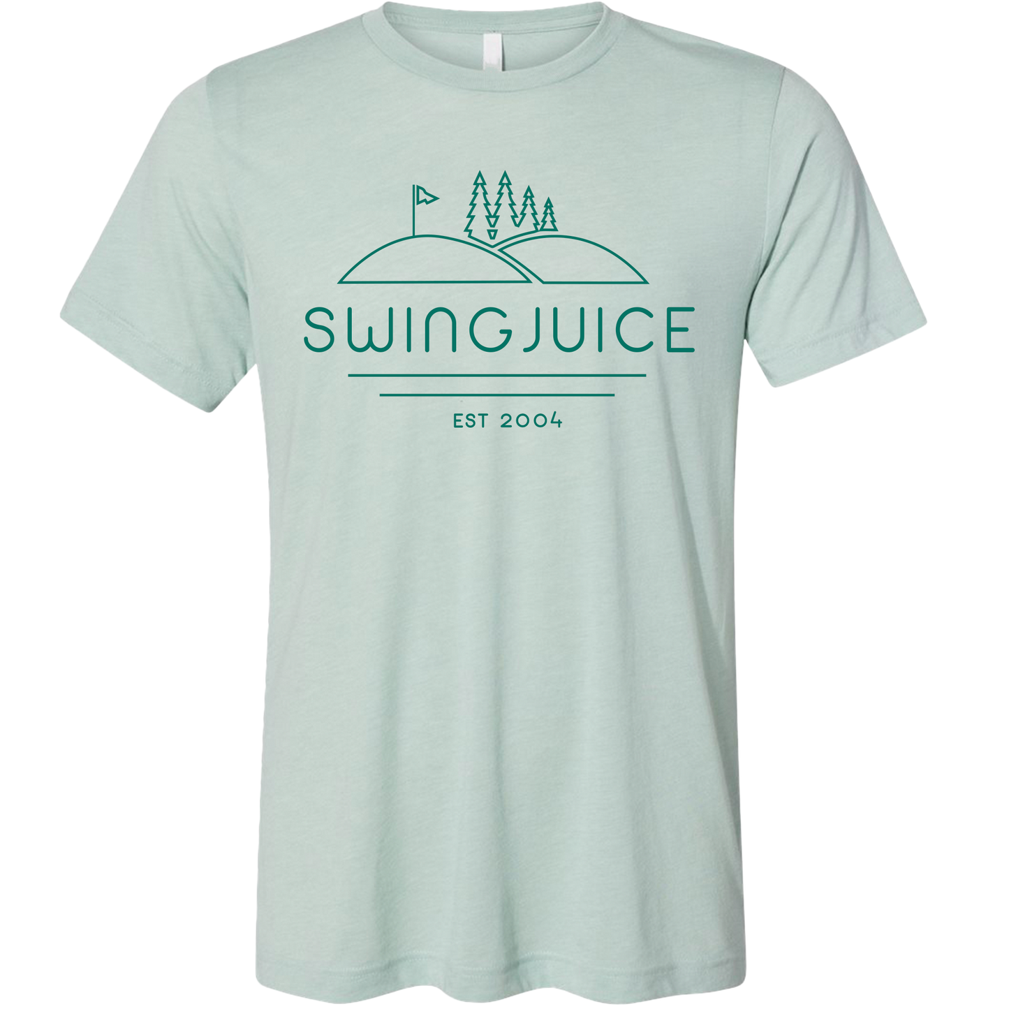 SwingJuice Golf SJ Woods Unisex Short Sleeve T-Shirt-Dusty Blue