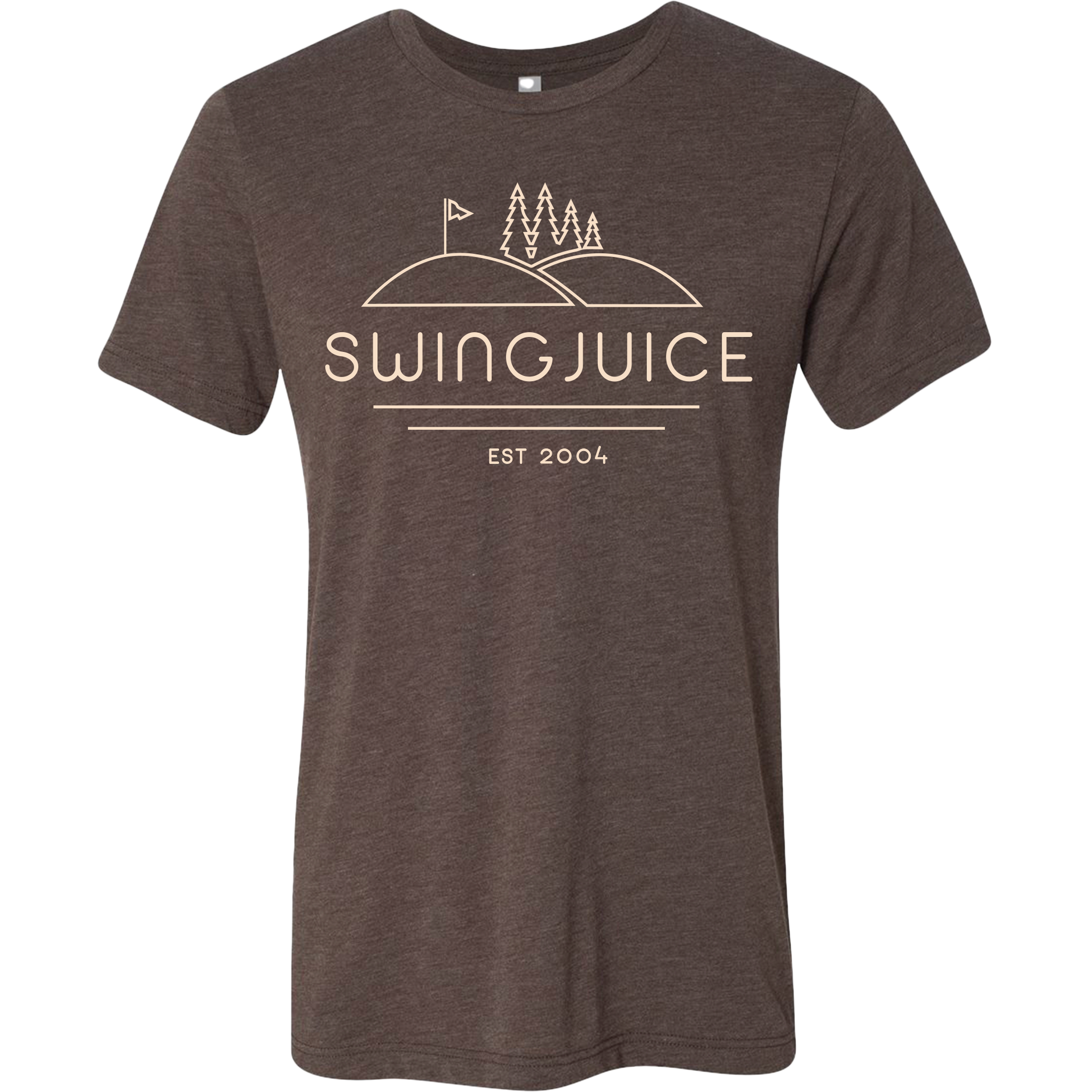 SwingJuice Golf SJ Woods Unisex Short Sleeve T-Shirt-Brown