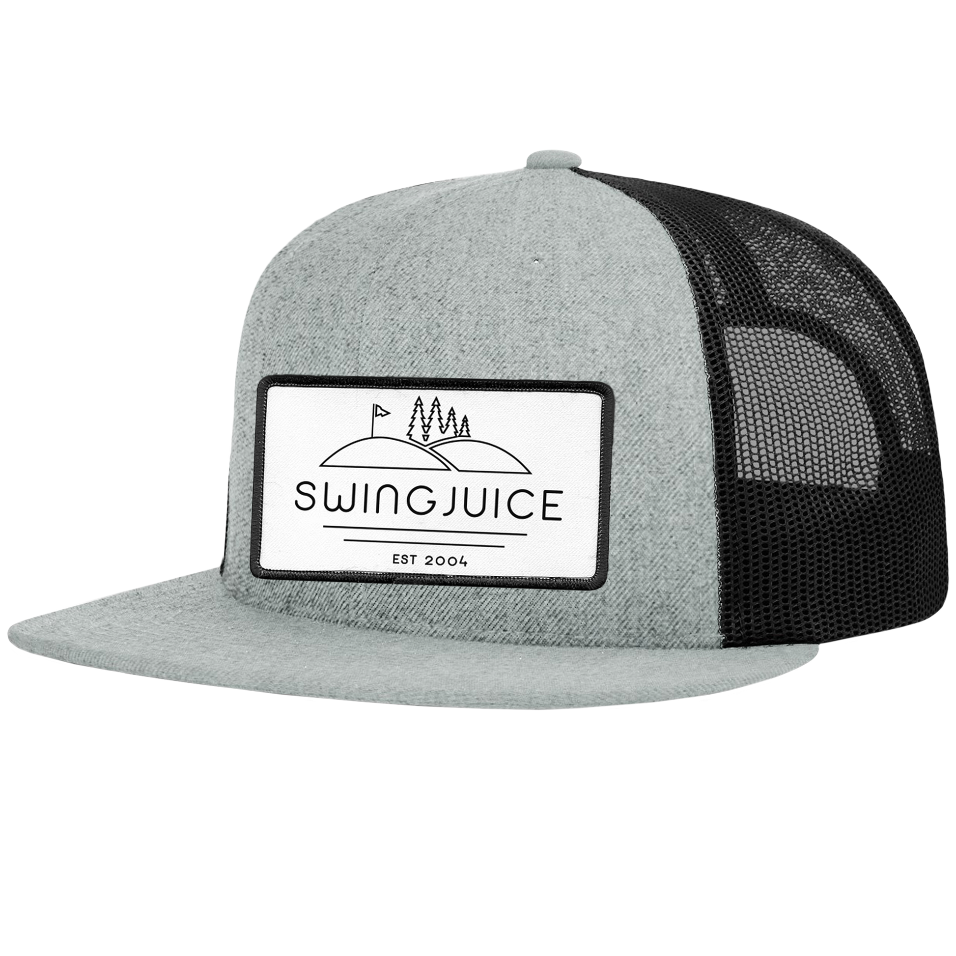 SwingJuice Golf SJ Woods Wool Trucker Hat-Grey Black