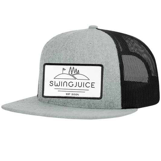 SwingJuice Golf SJ Woods Wool Trucker Hat-Grey Black