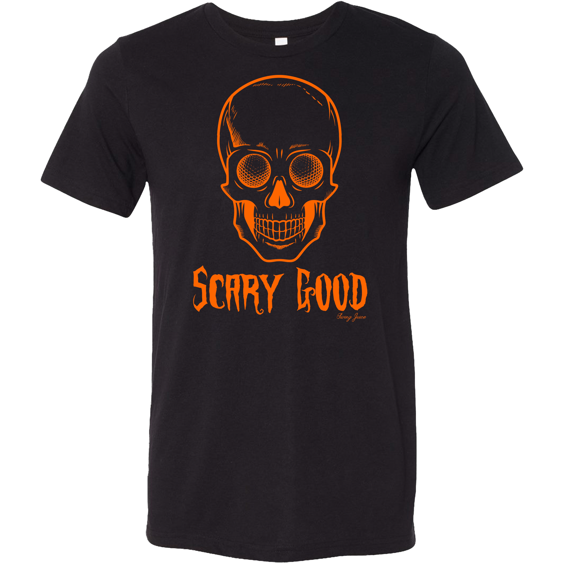 SwingJuice Golf Scary Good Unisex Short Sleeve T-Shirt-Black