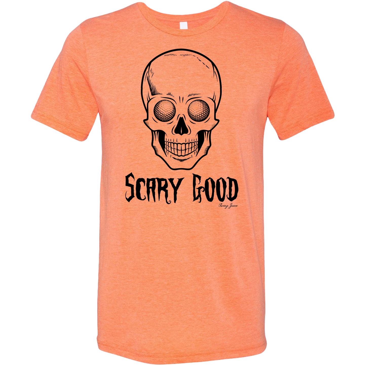 SwingJuice Golf Scary Good Unisex Short Sleeve T-Shirt-Orange