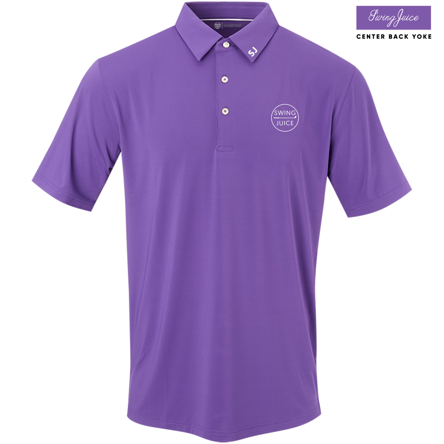 SwingJuice Golf Retro Solid Men's Performance Polo-Maui