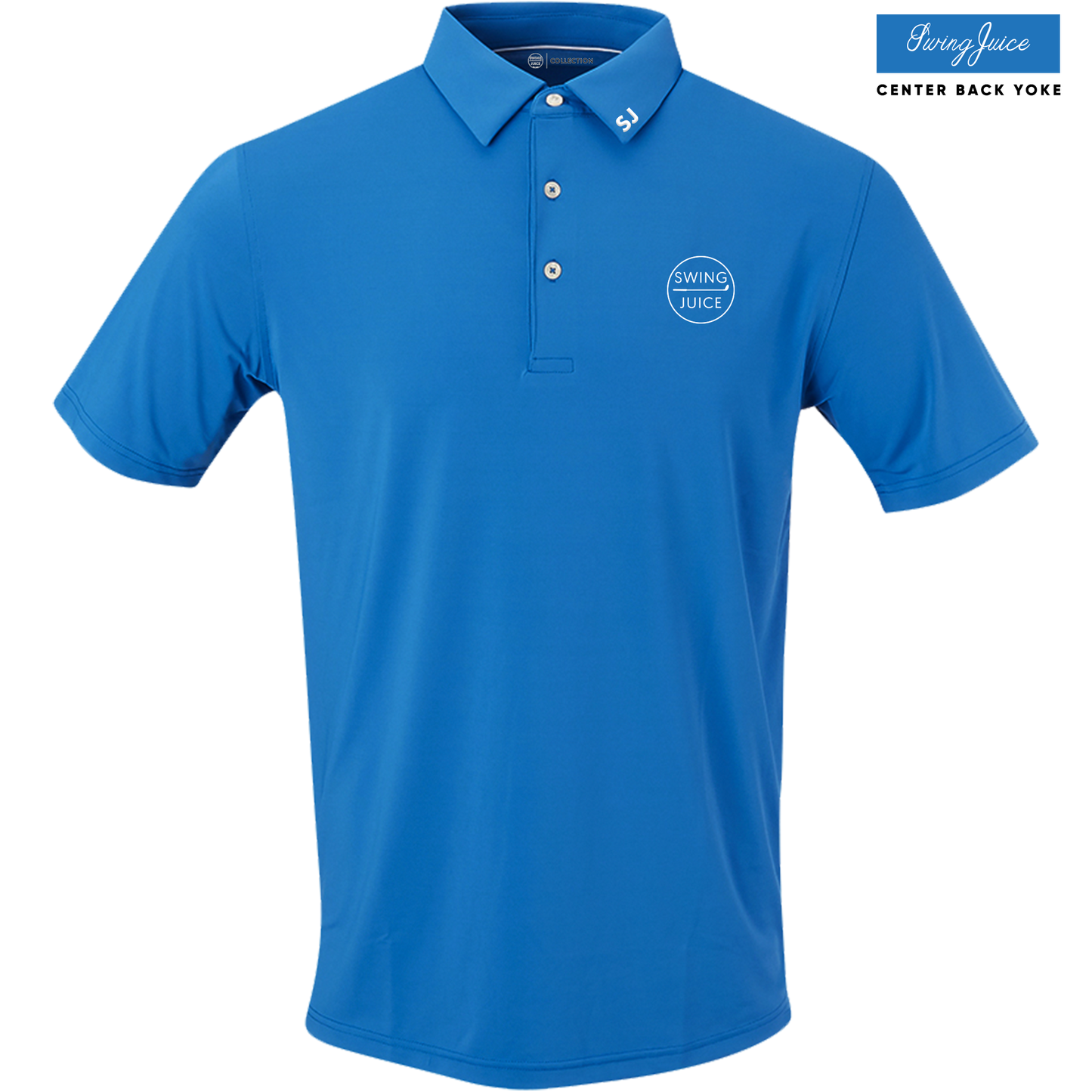 SwingJuice Golf Retro Solid Men's Performance Polo-Berry