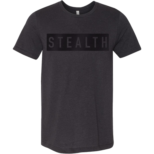 SwingJuice Golf Stealth Unisex Short Sleeve T-Shirt-Heather Black