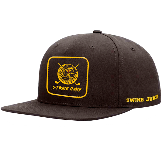 SwingJuice Golf Strike Hard SnapBack Hat-Black