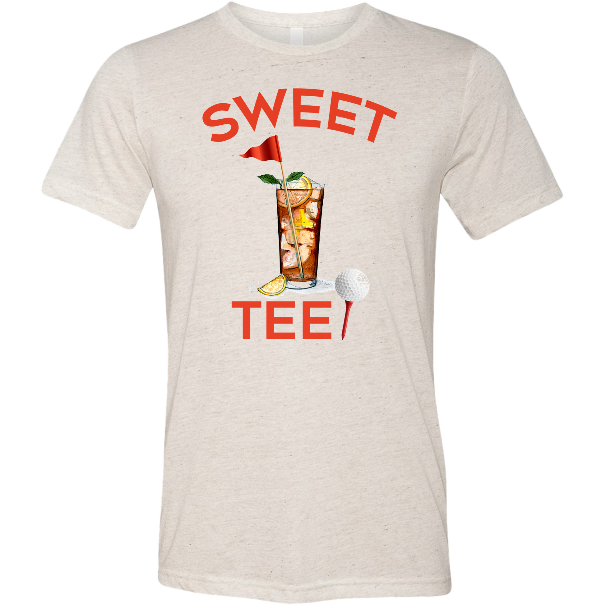 SwingJuice Golf Sweet Tee Unisex Short Sleeve T-Shirt-Oatmeal