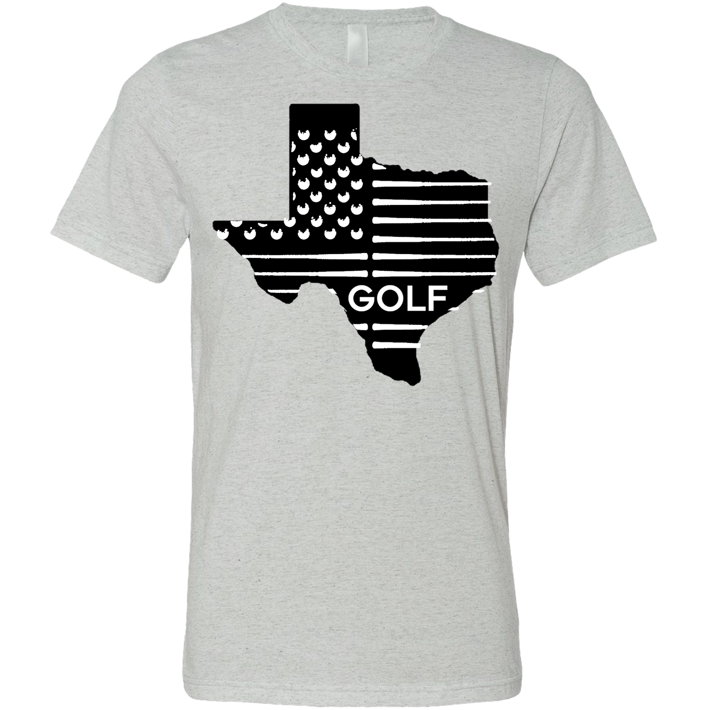 SwingJuice Golf Texas Flag Unisex Short Sleeve T-Shirt-Light Grey