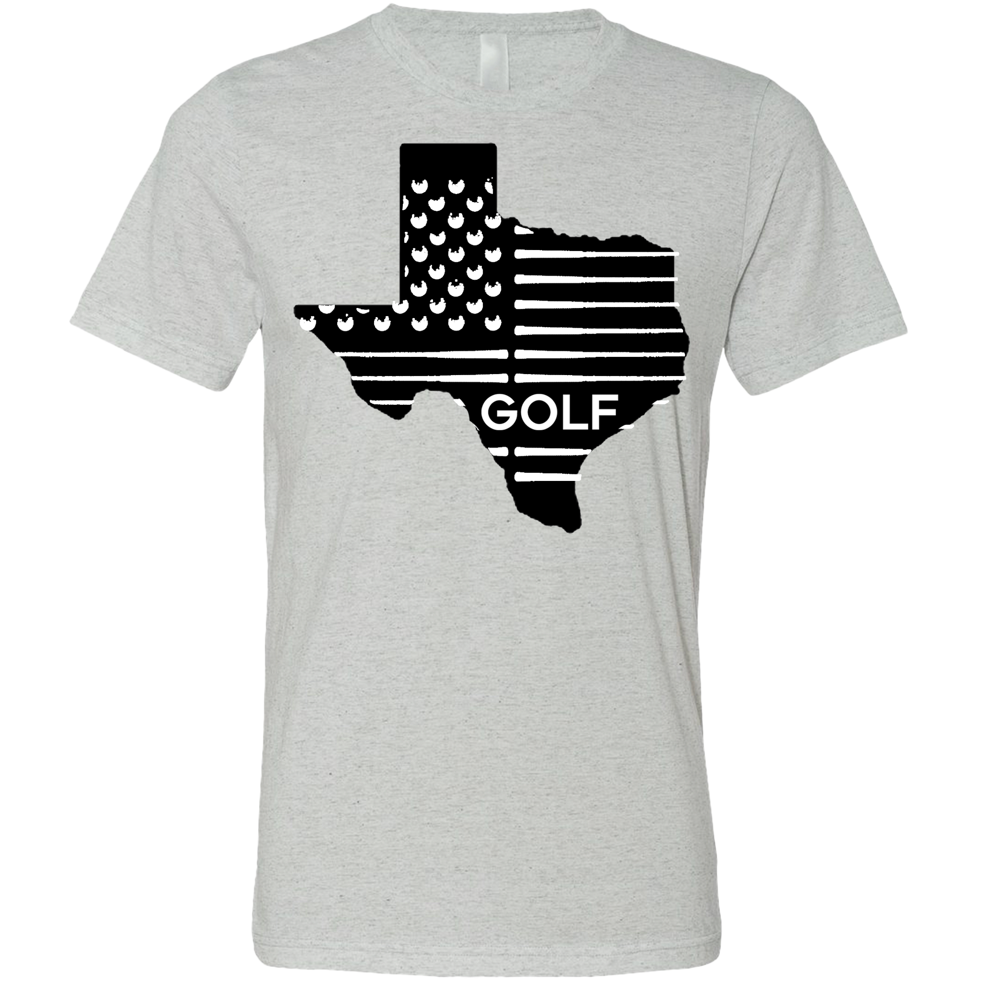 SwingJuice Golf Texas Flag Unisex Short Sleeve T-Shirt-Light Grey