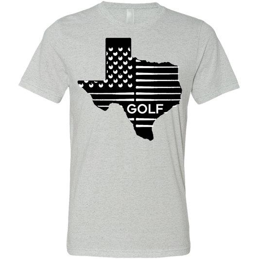 SwingJuice Golf Texas Flag Unisex Short Sleeve T-Shirt-Light Grey