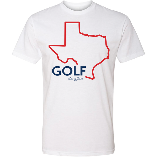 SwingJuice Golf Texas Unisex Short Sleeve T-Shirt-White