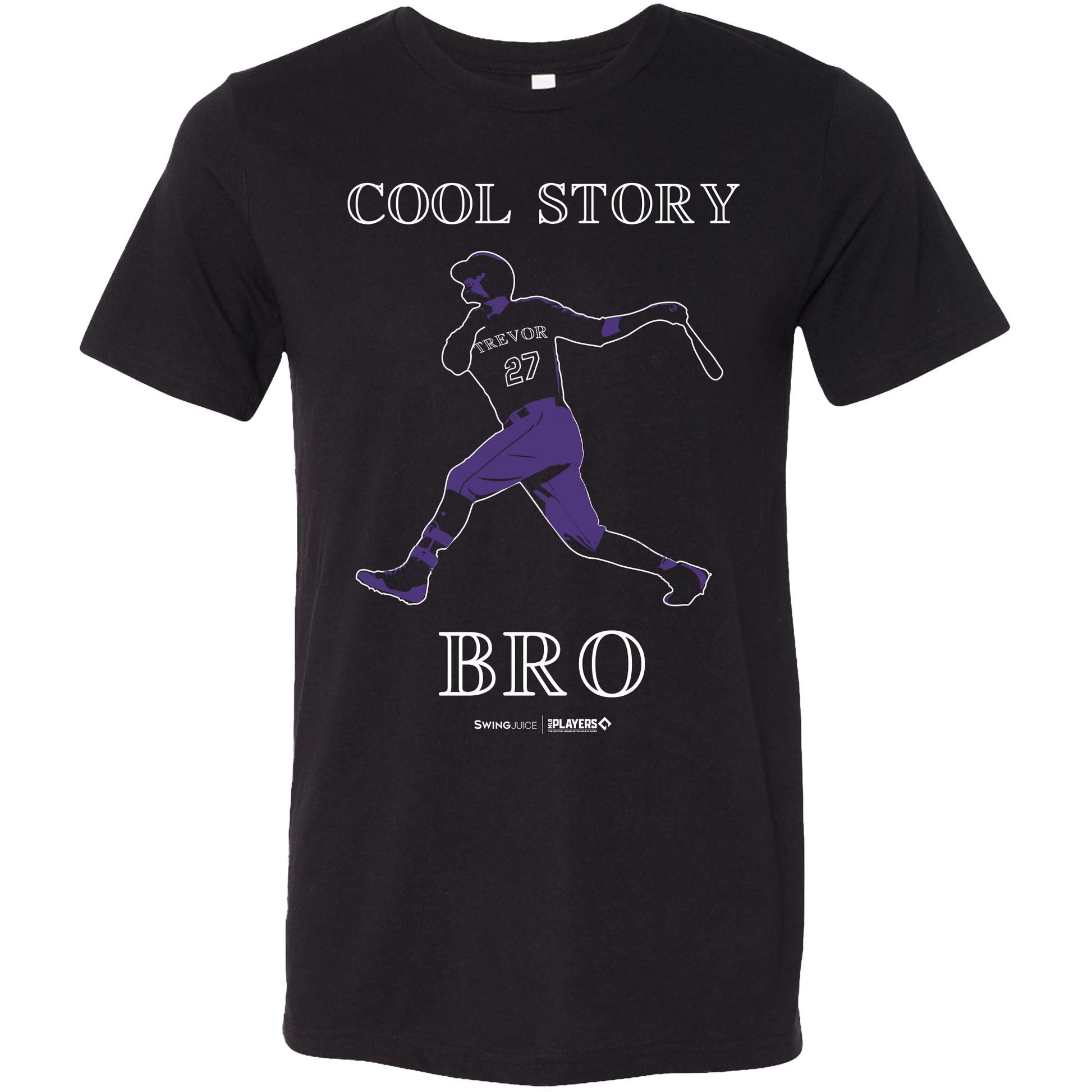 SwingJuice Baseball Trevor Story MLBPA Unisex Short Sleeve T-Shirt-Black