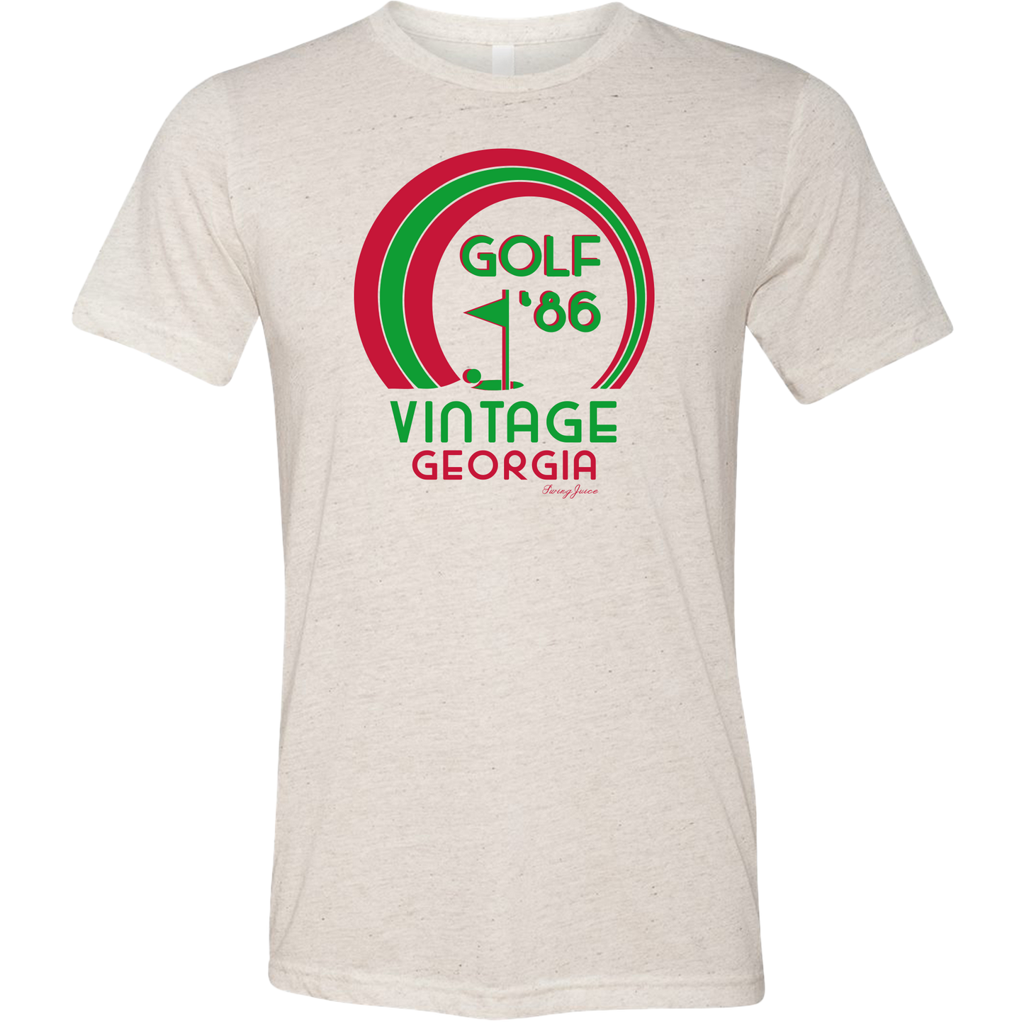 SwingJuice Golf Vintage 86 Unisex Short Sleeve T-Shirt-Oatmeal