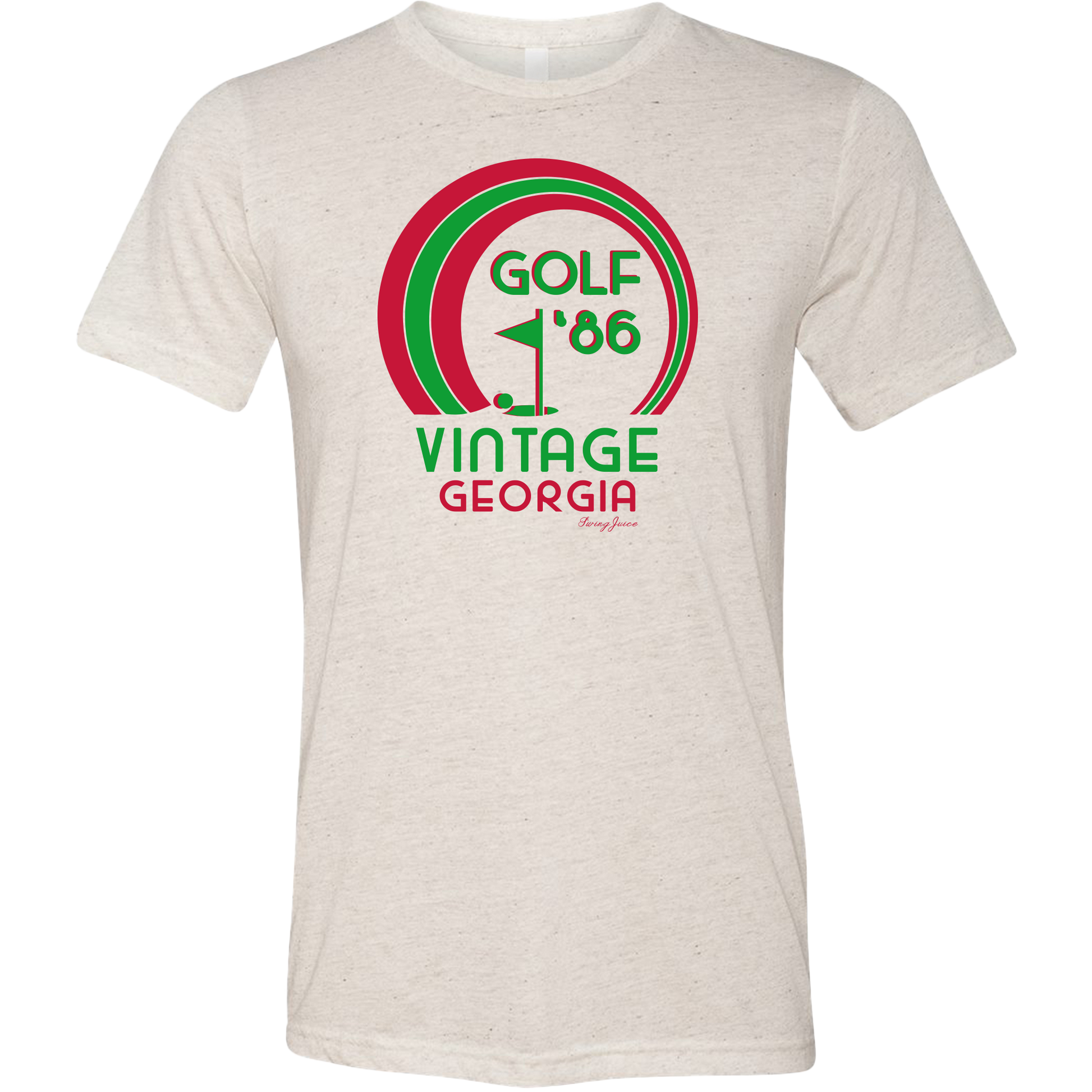 SwingJuice Golf Vintage 86 Unisex Short Sleeve T-Shirt-Oatmeal