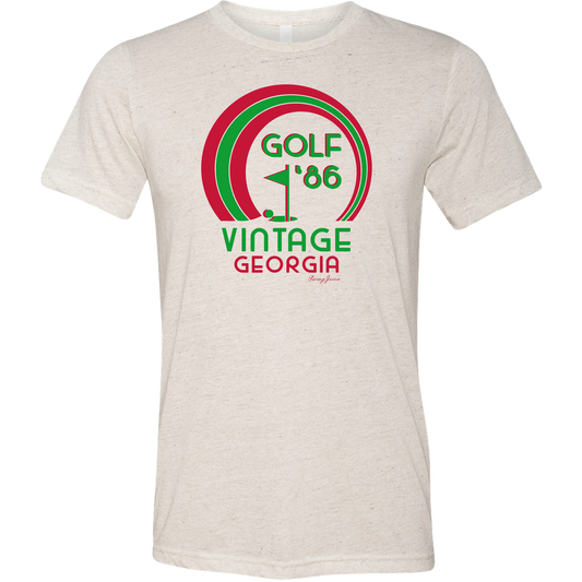 SwingJuice Golf Vintage 86 Unisex Short Sleeve T-Shirt-Oatmeal