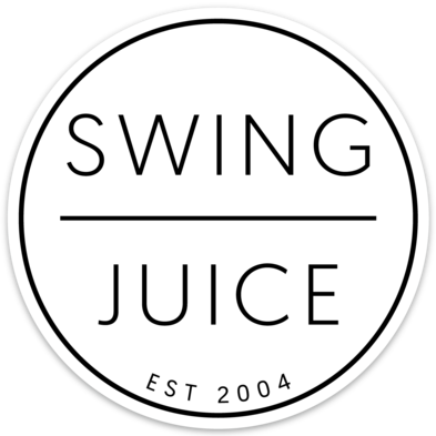 SwingJuice Retro Sticker-White