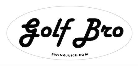 SwingJuice Golf Bro Sticker-White