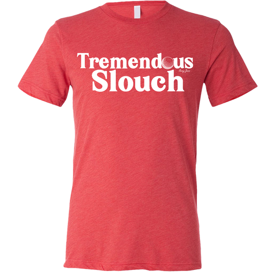 SwingJuice Golf Tremendous Slouch Unisex Short Sleeve T-Shirt-Red